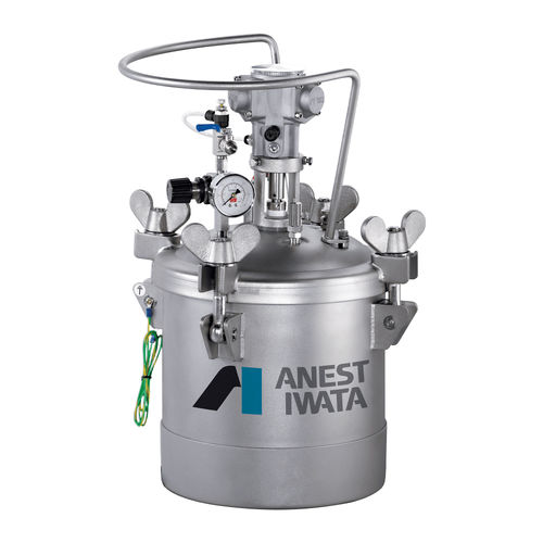 Serbatoio per movimentazione - PET series - Anest Iwata - in acciaio inossidabile / a pressione / con agitatore