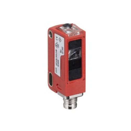 Sensore di contrasto rettangolare - KRT3CM.L3S2/6T-M8.P1 - Leuze - luce rossa / LED / digitale