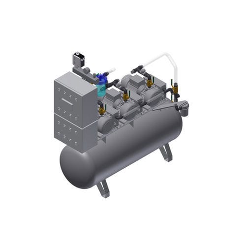 Gruppo da vuoto lubrificato - MEDEVICE 3×28  - Srl - per applicazioni mediche / verticale