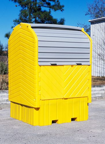 Vasca di ritenzione per contenitore IBC - FL-205-225 - Fosse Liquitrol - in polietilene / con griglia zincata
