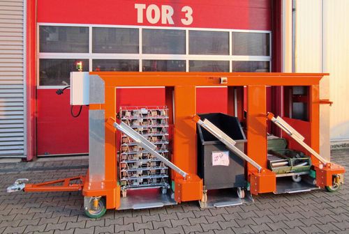 Transporter cingolato - JDC Bridge 3 S - JUNG Hebe- und Transporttechnik GmbH - elevabile / a piattaforma