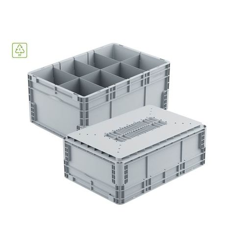 Cassetta in PP - contecline - bekuplast GmbH - per movimentazione / per pezzi piccoli / con impugnature