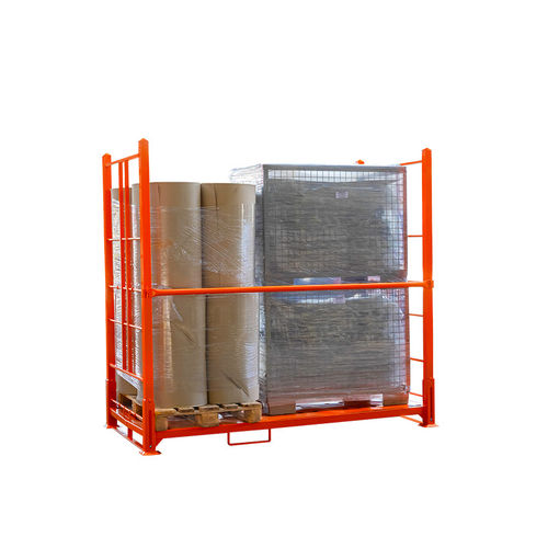 Scaffalatura per magazzino di stoccaggio - GEBHARDT Logistic Solutions GmbH - da trasporto / per multistoccaggio / con ripiani