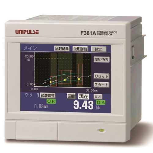 Indicatore di carica - F381A - UNIPULSE Corporation - di coppia / di pressione / con touch screen