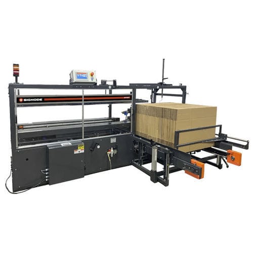 Formatrice di cartoni automatica - CF-50T - SIGNODE - nastro adesivo / chiusura dal basso / a grande cadenza