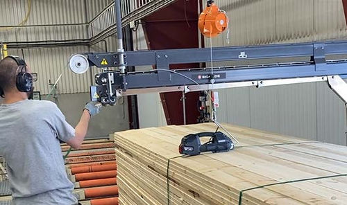 Alimentatore pneumatico - SIGNODE - orizzontale / per pallet / per reggiatrice