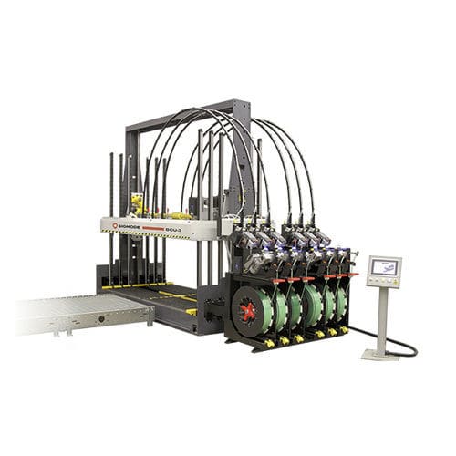 Reggiatrice automatica - GCU-3 - SIGNODE - per cartone ondulato / per nastri in poliestere / con HMI con touch screen integrato