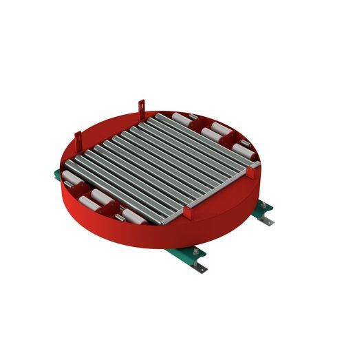 Tavola girevole elettrica - PROCON P600 - Project Service & Produktion GmbH - per trasportatore / con trasportatore a rulli / ad alta prestazione