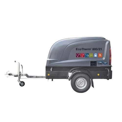 Idropulitrice ad acqua calda - EcoTherm - WOMA GmbH - con motore diesel / su rimorchio / con serbatoio