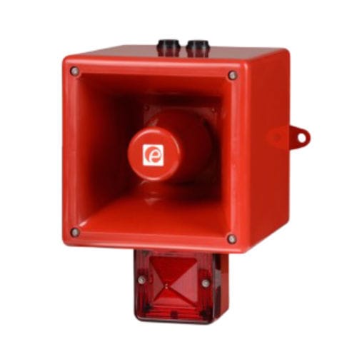 Clacson di allarme antincendio - AL121 - E2S Warning Signals - con luce allo xeno