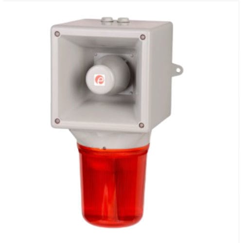 Diffusore di allarme sonoro con luce a LED - AB121STR  - E2S Warning Signals - con luci di segnalazione / IP65
