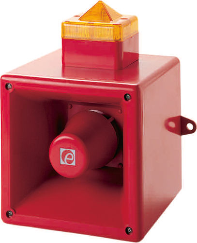 Clacson di allarme antincendio - AL121 - E2S Warning Signals - con luce allo xeno