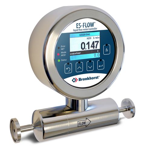 Misuratore di portata ad ultrasuoni - ES-FLOW&trade; - Bronkhorst - volumetrico / per liquidi / in acciaio inossidabile
