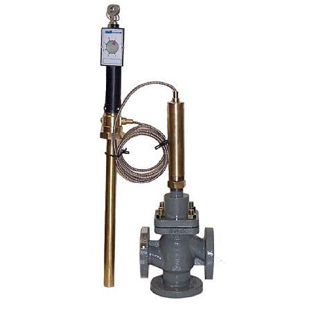 Valvola elettrica - TR 7300 series - RTK Regeltechnik Kornwestheim - di regolazione della temperatura / per gas / con flangia