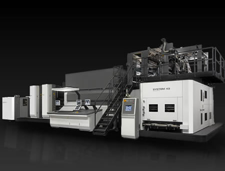 Macchina da stampa offset rotativa - SYSTEM 43 - Komori - a 2 colori / per carta
