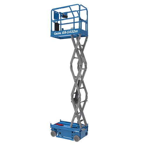 Piattaforma elevatrice a forbice su ruota - GS™-1432m E-Drive - Genie - semovente / elettrica / per uso in interni ed esterni