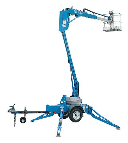 Piattaforma articolata trainabile - TZ™-34/20 - Genie - pneumatica / per cantiere / autolivellante