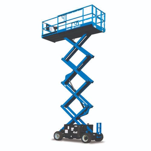 Piattaforma elevatrice a forbice mobile - GS™-2669 RT - Genie - elettrica / da esterno / per terreno accidentato