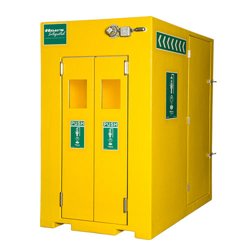 Doccia di sicurezza da terra - 8710 - Haws AG - Headquarters for Europe, Middle East and - di decontaminazione / per uso esterno / con lavaocchi/lavafaccia