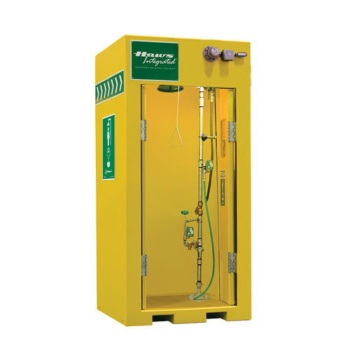 Doccia di sicurezza da terra - 8730 - Haws AG - Headquarters for Europe, Middle East and - di decontaminazione / con lavaocchi/lavafaccia