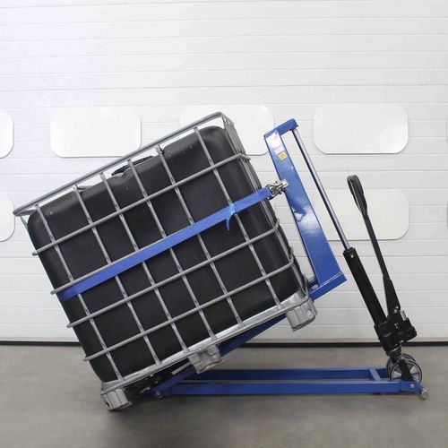 Ribaltatore manuale - ITM01 - STS - Bespoke Handling Equipment - idraulico / per contenitori IBC / in acciaio inossidabile