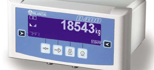 Terminale di pesatura con display grafico LCD - D400  - Soc Coop Bilanciai - su rack / benchtop / a prova di polvere