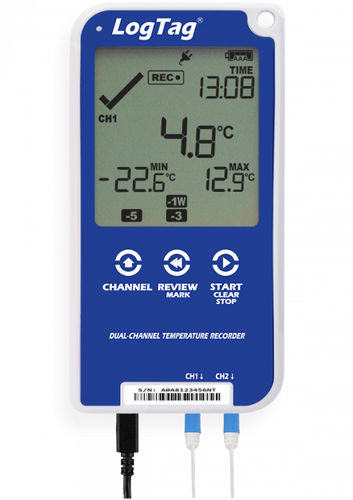 Data logger di temperatura - UTRED30-16 - Logtag - con display LCD / a doppio canale