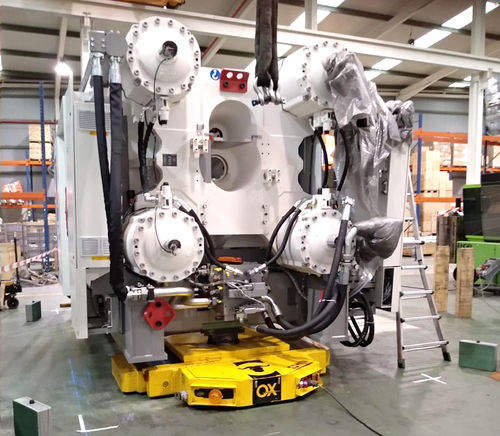 Carrello automotore elettrico - OX-ST - Ox Worldwide - a 3 assi / per carichi pesanti / idraulico
