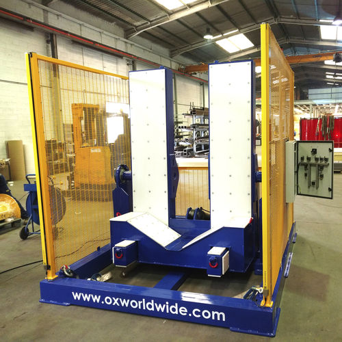 Rivoltatrice ribaltatrice di carica - TD Series - Ox Worldwide - per fusti / di posizionamento / elettrica