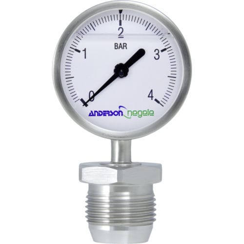 Manometro relativo - MAN-63 series - Anderson-Negele | Negele Messtechnik GmbH - con quadrante / filettato / a tubo Bourdon