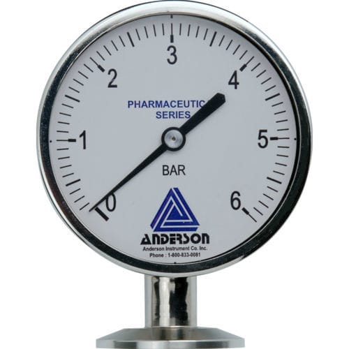 Manometro analogico - EM - Anderson-Negele | Negele Messtechnik GmbH - in acciaio inossidabile / a membrana / IP66