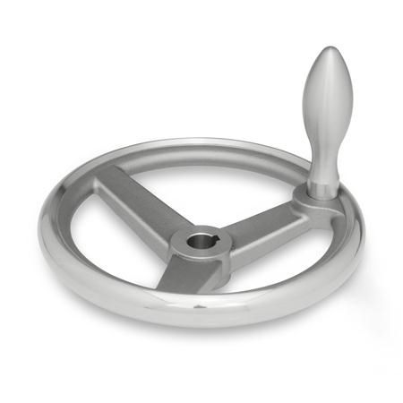 Volante a razze - GN 950.6 - Otto Ganter GmbH & Co. KG - di manovra / in acciaio inossidabile