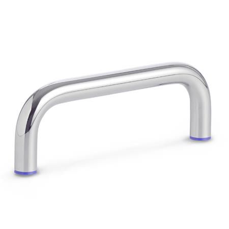 Impugnatura tubolare - GN 429 Hygienic Design - Otto Ganter GmbH & Co. KG - per porta / in acciaio inossidabile / a U