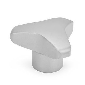 Manopola push-pull - GN 5345 - Otto Ganter GmbH & Co. KG - a tre lobi / in acciaio inossidabile