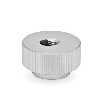 Dado zigrinato - GN 6303.1 - Otto Ganter GmbH & Co. KG - in acciaio inossidabile / filettato