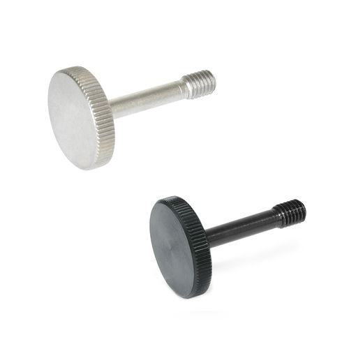 Vite zigrinato in acciaio - GN 653.2 - Otto Ganter GmbH & Co. KG - in acciaio inossidabile / di bloccaggio