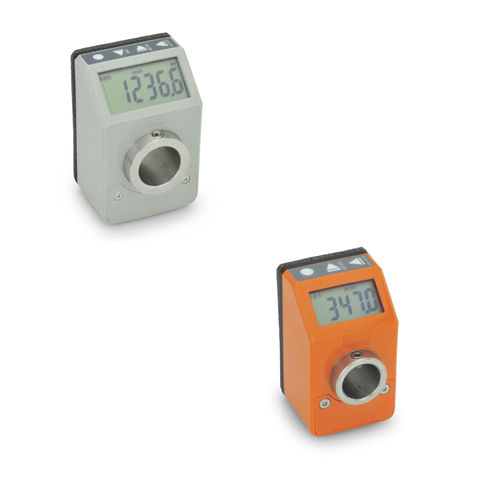 Indicatore di posizione - GN 9053 / GN 9054 - Otto Ganter GmbH & Co. KG - LCD / ad albero cavo