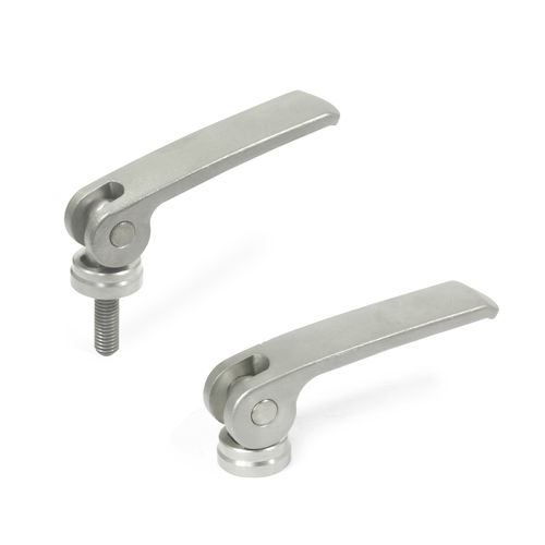 Leva di serraggio a camma eccentrica in acciaio inossidabile - GN 927.7 - Otto Ganter GmbH & Co. KG - con filettatura interna / con filettatura esterna / regolabile