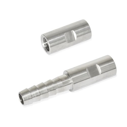 Adattatore femmina - GN 480.7 - Otto Ganter GmbH & Co. KG - filettato maschio / per tubo / in acciaio inossidabile