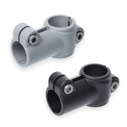 Connettore per tubi rotondo - GN 192.9 - Otto Ganter GmbH & Co. KG - a T / in acciaio inossidabile / regolabile
