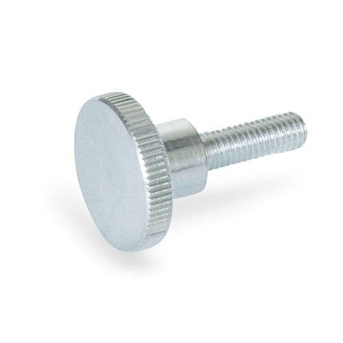 Vite zigrinato in acciaio zincato - DIN 464 - Otto Ganter GmbH & Co. KG - con filettatura