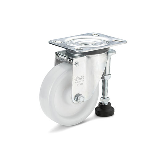Ruota girevole - GN 22892 - Otto Ganter GmbH & Co. KG - con piastra girevole / per carichi medi / industriale
