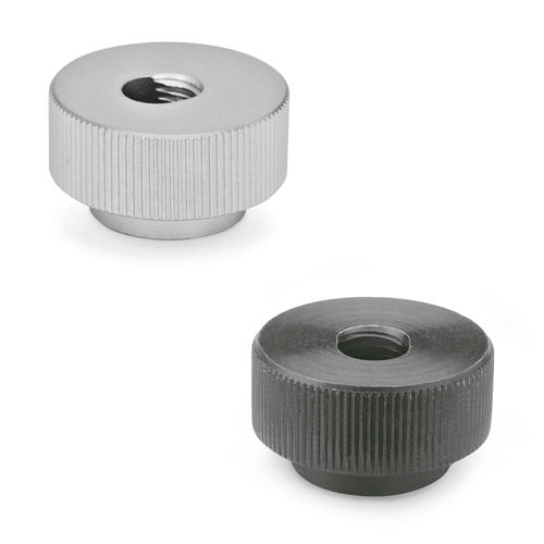 Dado zigrinato - GN 6303.1 - Otto Ganter GmbH & Co. KG - in metallo / filettato / di sicurezza