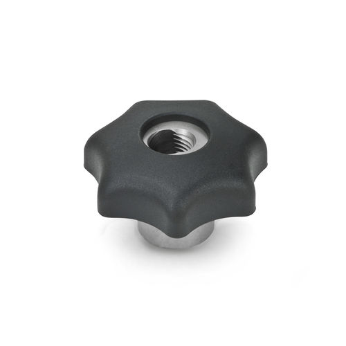 Manopola filettata - GN 6336.3 - Otto Ganter GmbH & Co. KG - a stella / in acciaio zincato / in poliammide