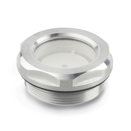 QUARKZMAN 4pz Vetro Spia Olio Compressore D'Aria G3/4" Filettatura Maschio Indicatore Livello Liquido Alluminio Testa Esagonale Finestra Con O-Ring Per Scatole Ingranaggi Serbatoi, Argento - Foto 14