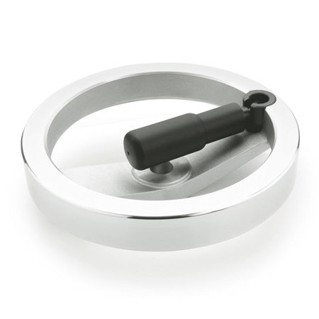 Volante di manovra - GN 322.3 - Otto Ganter GmbH & Co. KG - a razze / con impugnatura retrattile / in alluminio