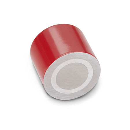 Magnete in ferro-boro NdFeB - GN 52.3 - Otto Ganter GmbH & Co. KG - di fermo cilindrico / a barra cilindrica / con boccola filettata