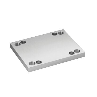 Piastra di staffaggio modulare - K16/b1xl1xs1/Mat - HASCO - rettangolare