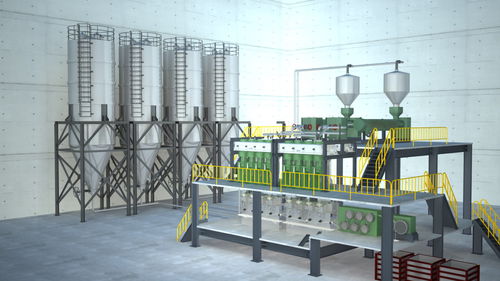 Linea di produzione per fibra bicomponente - POY-40TPD - BORETECH - automatica / flessibile
