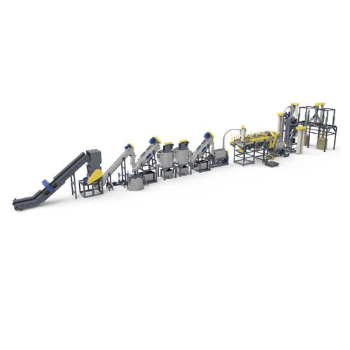 Unità di riciclaggio per PE - BORETECH - per HDPE / per bidoni di olio motore / mediante triturazione